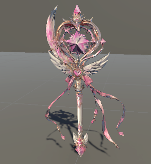 【無料3Dモデル】星祈のハートステラロッド